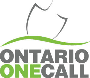 Ontario One Call logo call before you dig 800-400-2255
