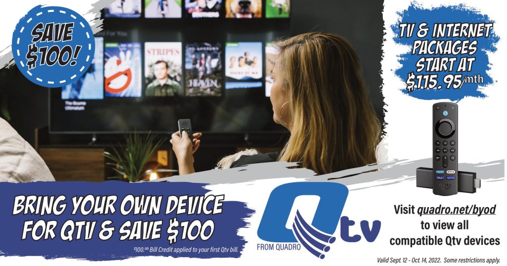 Q tv promotion bring your own device september 2022