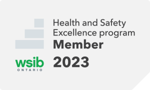 Health and Safety, WSIB 2023 badge excellence program 