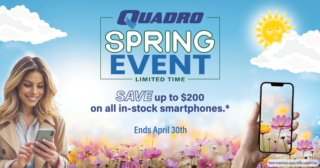 Quadro Communications Spring Event mobility promotion April 2024